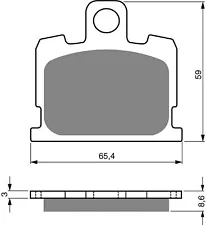 Brake Disc Pads Front Goldfren For Yamaha XV 920 RJ Virago (USA Model) 1982