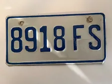 JAMAICA LICENSE PLATE 8918 FS