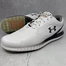 Under Armour HOVR SHOW GoreTex Golf Shoes 3022762-100 White Black Mens sz 12 M