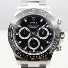 2023 New Rolex 116500LN 40mm Daytona White Ceramic Steel Watch