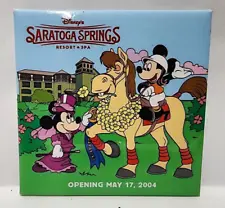 Disney's Saratoga Springs Resort & Spa Opening May 17, 2004 2.5"in Square Button