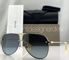 DITA Decade Two Sunglasses Gold Silver Gray Gradient Lens DRX-2082-A-SLV-GLD 62