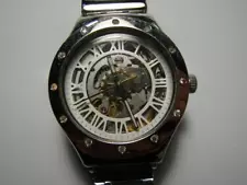 Swatch Automatic Swiss Men's Skeleton 21J Vintage Men's Swiss Watch-Sharp !!