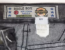 Vtg USA 80s 90s Bugle Boy No. 1 New Denim Basic Black Jeans Mens 33x32 ( 32x32 )