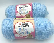 Red Heart DISCONTINUED Yarn BABY CLOUDS Super Bulky Blue Sky 9025