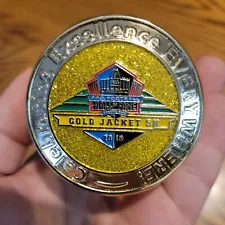 2015 Pro Football Hall Of Fame Gold Jacket 5K Memorial Ring