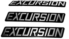 00-05 Ford Excursion—Front Fender & Rear Gate Door Nameplate Emblems, 3pc