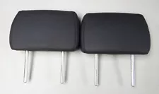 09 10 11 Honda Ridgeline Leather Headrest 2nd Row Rear Outer Set Dark Gray "H" (For: Honda Ridgeline)