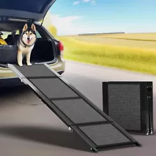 ​Dog Ramp for Car,63" Long & 17" Wide Folding Portable Dog Car Ramp with Non-...