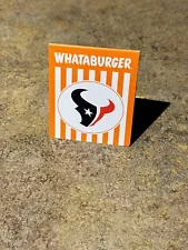 Houston Texans Limited Edition Whataburger Table Tent 50