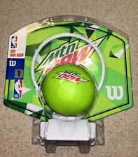 Mountain Dew NBA DRV Mini Hoop Basketball Toy Mtn Dew NEW In Package