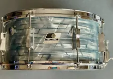 Ludwig snare drum 14x6.5 Sky blue Pearl