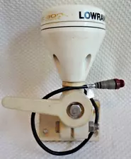 LOWRANCE LGC-3000 BOAT MARINE GPS RECEIVER SENSOR PUCK ANTENNA w/ ADJ. MOUNT