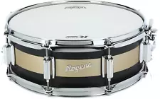 Rogers Drums Tower Series Snare Drum - 5 x 14-inch - Satin Black/Gold Duco