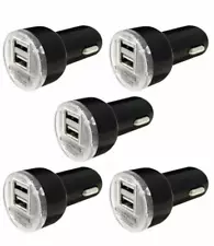 5x Dual USB Car Charger Adapter 2.1A For iPhone 4 5 6 7 Plus LG HTC Samsung MOTO