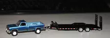 1989 Dodge Ram D-350 Dually Truck W/Trailer Custom Hitch & Tow 1/64 Greenlight