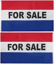 3x5 For Sale RWB Advertising 100D 3'x5' Woven Poly Nylon Double Sided Flag