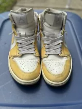 Nike Air Jordan 1 Mid Dynamic Yellow Size 10 For Restoration!