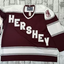 Vintage 90 Hershey Bears AHL Authentic Hockey Jersey Men's Sz XL Bauer