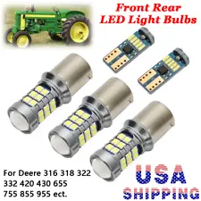 For John Deere 316 318 322 332 420 430 655 755 Front Rear LED Light Bulbs Kit US