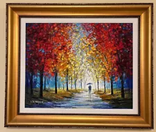 Slava Ilyayev 2015 Original Oil Painting On Canvas "Lover's Stroll" -- Large