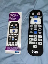 Cox Mini Box Big Button Remote Control Lights Up # URC-4220-RF with Owners Man