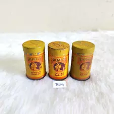 Vintage Mother Holding Child Food Purity Indian Barley Advertising Tin 3 Pc T244