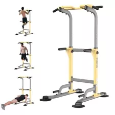 Pull Up Dip Station For Home Gym Strength Training Fitness Workout Station Ch...