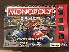 2018 Monopoly Gamer Mario Kart Race for highest score Board Game Ages 8+