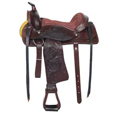 New Listing77SS Kids Youth Children Miniature Pony Saddle Leather Pleasure Western