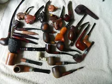 ESTATE PIPE 20PIPES FOR RESTORERS MAINLY HAIRLINE CRACKS IN SHANKS