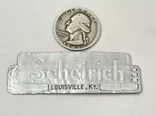 Original Scheirich Kitchen Cabinet NAMEPLATE hoosier cupboard name tag label