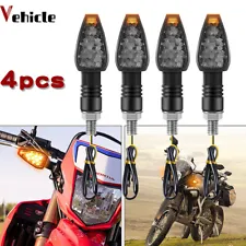 4x Turn Signal LED Indicators Dual For Sports Motorcycle Dirt Bike Light Blinker