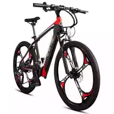 26" Electric Bike Full Suspension Mountain Bicycle 27 Speed UL 2849 CERTIFIED