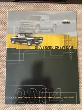 2004 SILVERADO CREW CAB SALES CONSULTANT'S COMPETITIVE COMPARISON PREFERENCE GUI