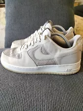 Nike Shoes Men's 9 Air Force 1 Low "Light Ash Alligator" Lux Sneaker 488298-055