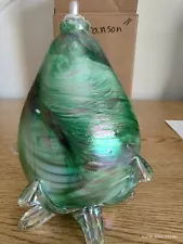 Handcrafted Green Oil Lamp from Silver Dollar City American Heirloom Collection