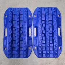 Off-Road Recovery Tracks Traction Boards Traction Mat 4X4 Jeep UTV Mud Blue