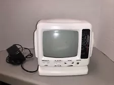 Premium 5" Black & White Television with AM/FM Radio model TV-2121 works