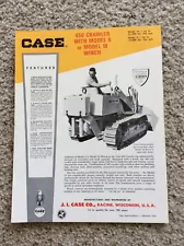 1960s case 450 crawler Dozer original sales information handout