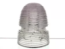 EXCEPTIONAL- PURPLE WITHYCOMBE PLEATED RIDGED CANADA Glass Beehive Insulator