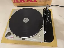 Thorens TD-124 4-Speed Turntable & Shure Tonearm 16, 33, 45 & 78 RPM Late 50's