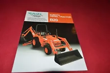 Kubota B20 Tractor Dealer's Brochure GDSD7 ver2