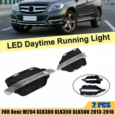 LED Daytime Running Light DRL Fog Lamp Kit For Benz W204 GLK300 GLK350 2013-2016 (For: 2015 GLK350)