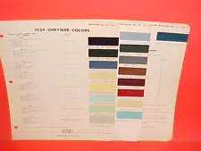 1954 CHRYSLER IMPERIAL NEW YORKER WINDSOR CONVERTIBLE CLUB COUPE PAINT CHIPS 54