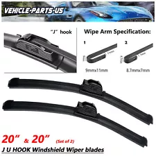 Erasior 20"+20" Fit for Western Star 5700XE 2016-2020 Windshield Wiper Blades (For: 2020 Western Star 5700XE)