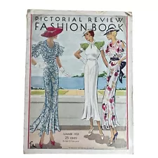 1930s Fashion Book Pictorial Review Magazine Sewing Pattern Original 1933