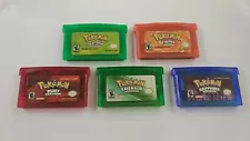 pokemon cartridges for gameboy advance gba/gb/nds