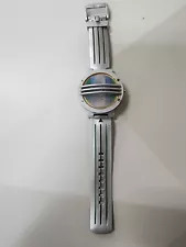 Vintage Mighty Morphin Power Rangers White Coms Communicator Watch - 1995 Saban