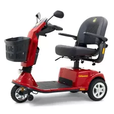 Golden Companion (3-wheel) Full Size Portable Mobility Electric Scooter Red